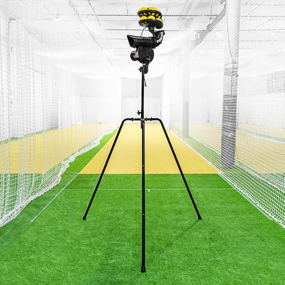 FORZA V55 Cricket Bowling Machine | Up to 55mph Speeds, Automatic 12-Ball Feeder, Portable Design Ideal for Cricket Training