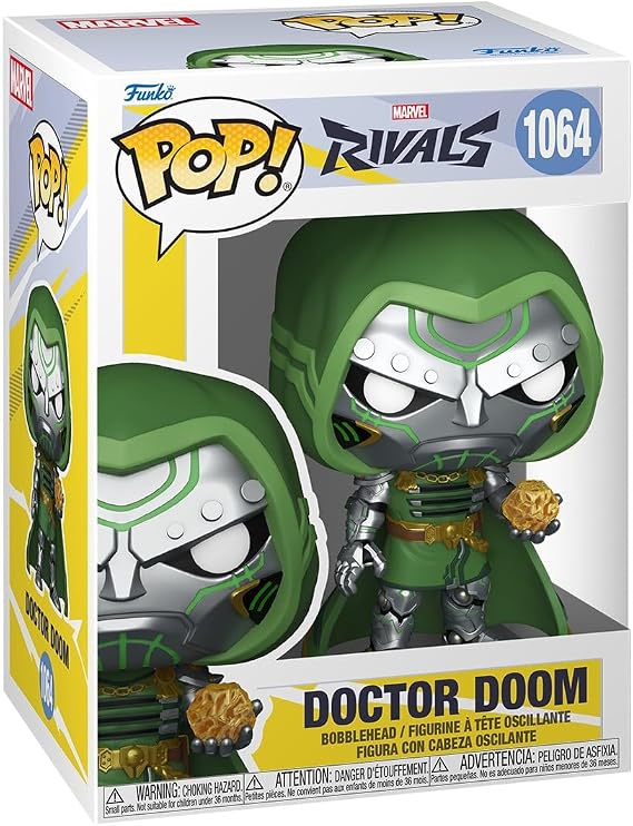 Funko Pop! Marvel Rival Doctor Doom Games | Official Video Game Merchandise - Collectible Vinyl Figure for Shelf Display - Birthday Gift Idea for Fans and Collectors