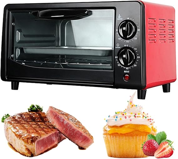 Compact Microwave Oven Air Fryer Combo, 11L Large Capacity, Temperature Control & Timer, Includes Bakeware and Rack for Household Use