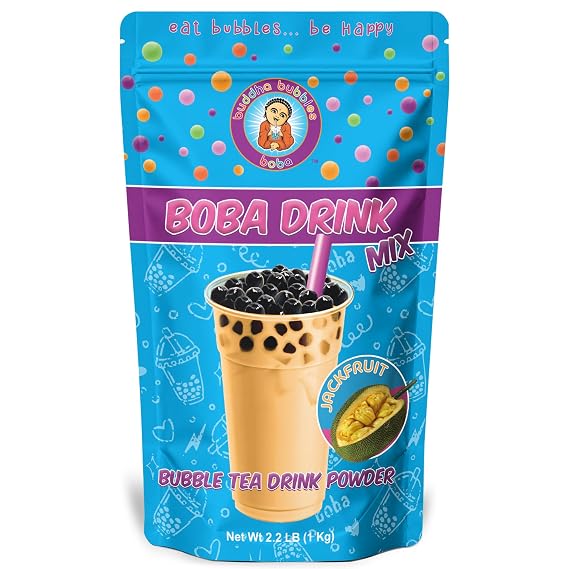 Premium JACKFRUIT Boba/Bubble Tea Drink Mix Powder By Buddha Bubbles Boba 1 Kilo (2.2 Pounds) | (1000 Grams)