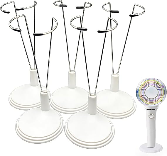 Multi-Group Lightstick Display Stand - 5 Universal Holders for Official Kpop Merch (Supports Stray Kids/Enhypen/Ateez/Twice)