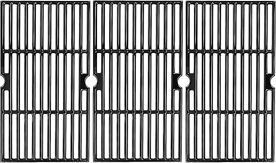 16 7/8" Porcelain Enameled Cast Iron Grill Cooking Grates Replacement for Charbroil 463441312 463432215 463461613 463436214 463436215 463441514 463440109 463436213 463420508 Gas Grill Grate Parts