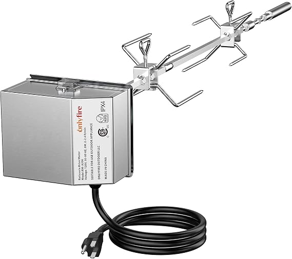onlyfire Stainless Steel Rotisserie Kit Weber 7659 Replacement for Weber Spirit and Spirit II 200300 Series Gas Grill, NOT FIT for Weber Spirit Grills Manufactured in 2025