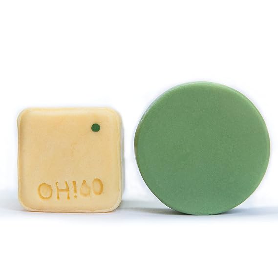 Wild Orange Shampoo Bar 3.5 Oz with Olive, Argan and Macadamia Oil, Sulphate and Paraben free & Rosemary Conditioner Bar - With organic oils - shea butter-Frizz Control, Sulphate Free, 1.94 Oz