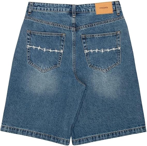 RSQ Mens Embroidered Jorts