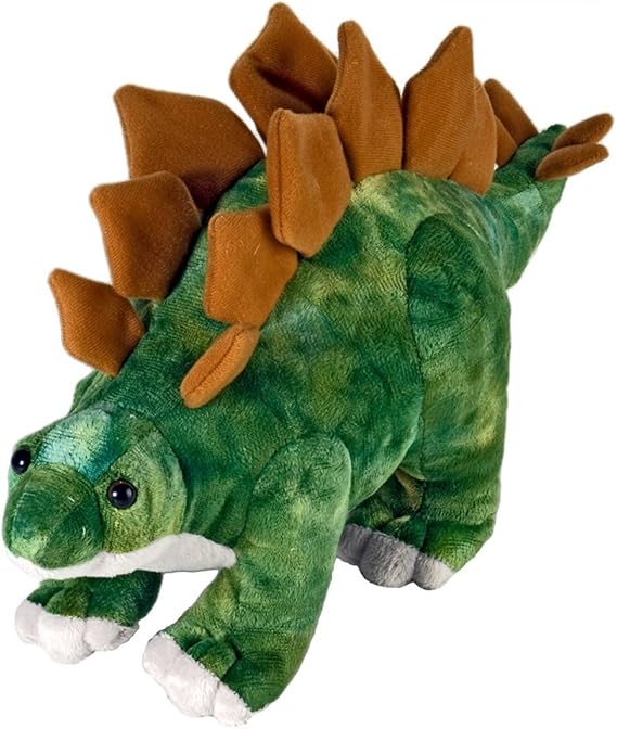 Wild Republic Dinosauria Mini Stegosaurus Stuffed Animal - 10"