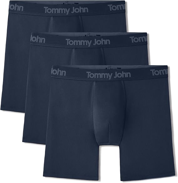Tommy John Men's Air Cool Mesh 6" Mid-Length Boxer Brief Underwear
