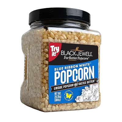 Black Jewell Gourmet Popcorn Kernels, Blue Ribbon White, 28.35oz Pack of 1