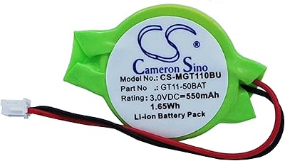 VINTRONS FX3U-32BL Battery 550mAh  1.65Wh for Mitsubishi GOT 1000 Series Display terminals, GT10 Graphic terminals