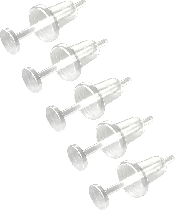 20g 0.8mm Stud Earrings Cartilage Bar Piercing Flexible Bioflex Clear Ear Lobe Retainer Keeper Invisible Jewellery
