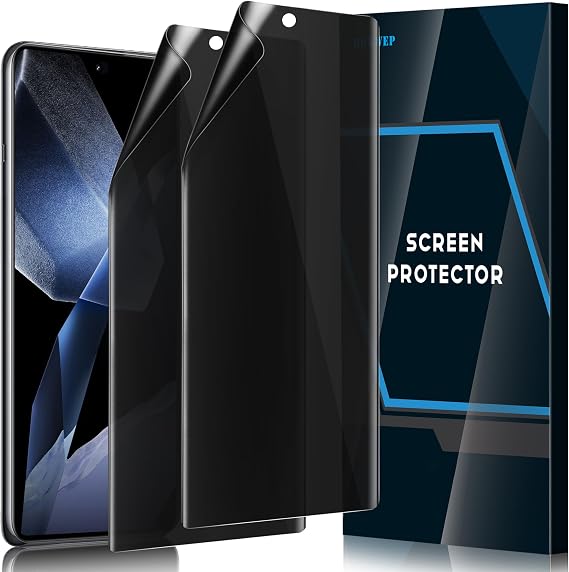 (2 Pack Designed for OnePlus 13 5G Privacy Screen Protector, Privacy Flexible Soft TPU Film [Support Fingerprint ID] [Case Friendly] [Anti-Spy] [Sensitive Touch] One Plus 13 Accessories