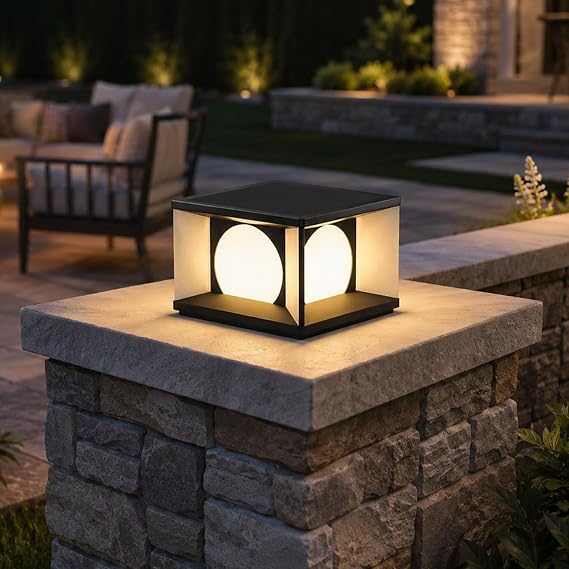 Outdoor Post Lights Hardwired, IP65 Waterproof 9.8" Column Light