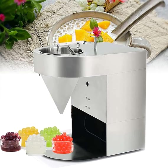 Commercial Popping Boba Making Machine, Popping Boba Pearl Maker, Bubble Tea Pearl Maker, Popping Boba Molding Tool 50kg/h, Taro Ball Cassava Ball Maker