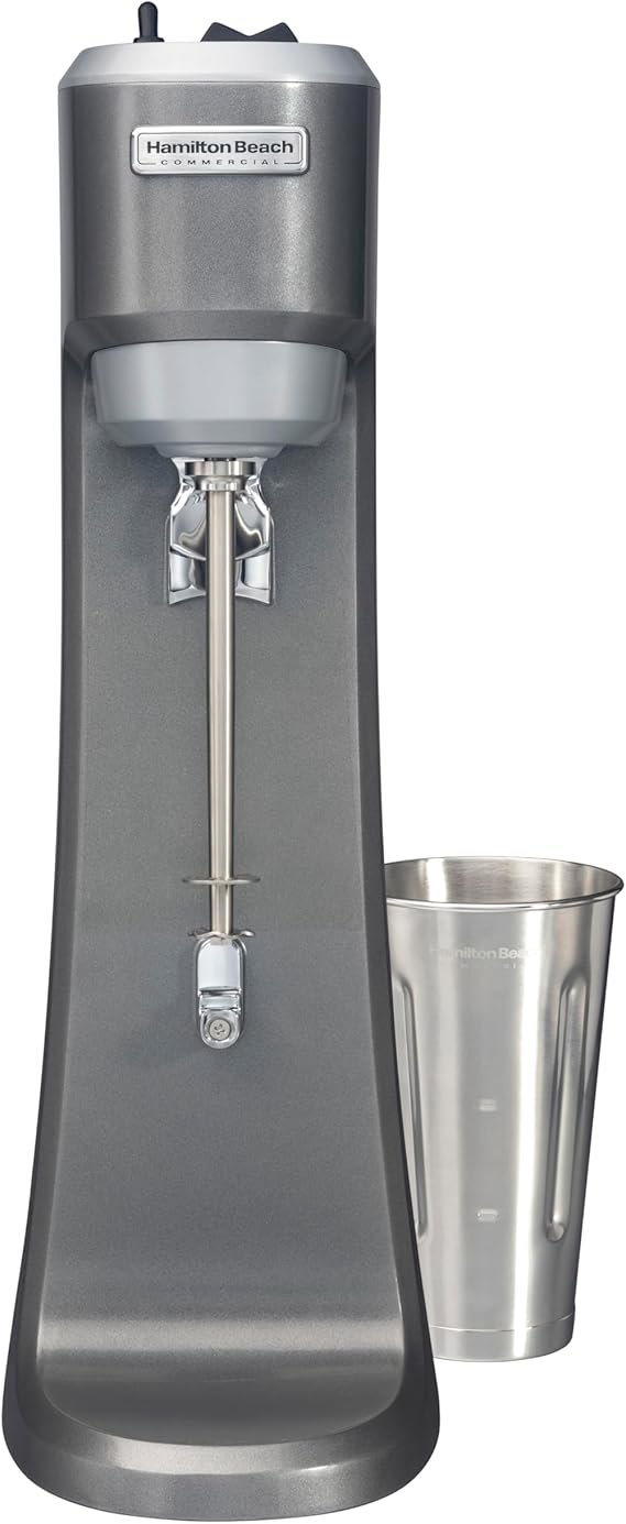 Hamilton Beach Commercial HMD200R Single-Spindle Drink Mixer, 3 Speed Universal Motor, Hands-Free Operation, NSF Certified