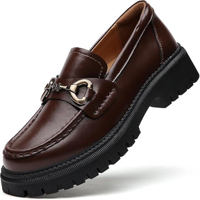 Loafers for Women Chunky Loafers Women Womens Loafer Shoes Platform Heel