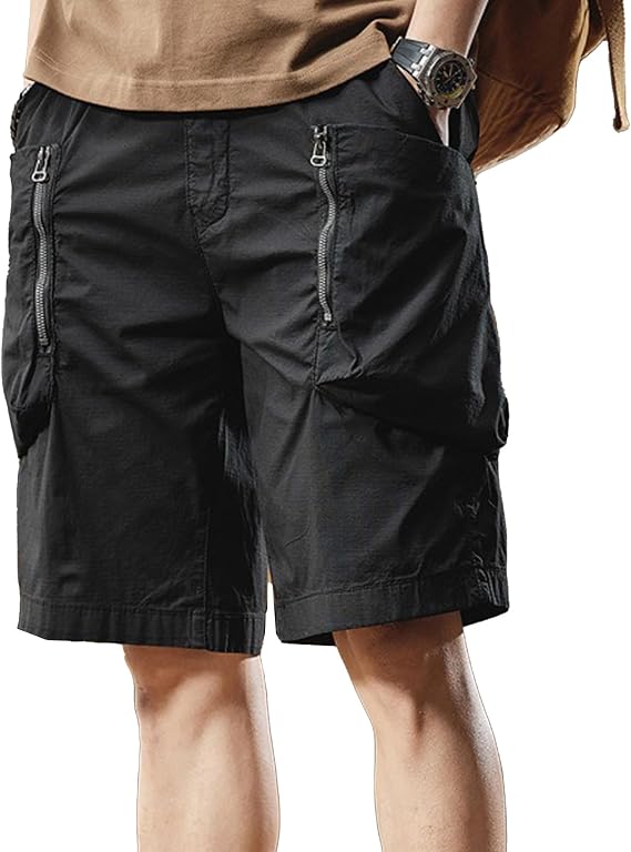 XYXIONGMAO Men's Cyberpunk Joggers Sweatpants Black Cargo Techwear Streetwear Hip Hop Shorts Cargo Pants for Men