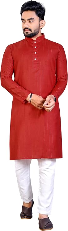 Cotton Men's Kurta Pajama Set, Mens wedding kurta, festival kurta,Designer Indian kurta pyjama set