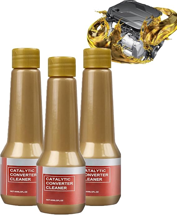 Engine Carbon Cleaner for Catalytic Converters, Catalytic Converter Cleaner Auto Parts Engine, Car Engine Cleaner for Gas and Diesel Car, Exhaust System Pipe Carbon Removal Cleaner (3)