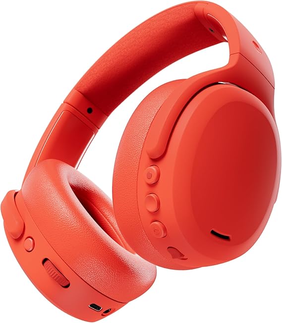 Skullcandy Crusher ANC 2 Noise Cancelling Wireless Headphones - Plasma | Multi-Sensory Crusher Bass, Over-Ear Fit, Bluetooth, 60 Hours Battery, Working Out, Gym, Travel, Studying, Music, Gaming