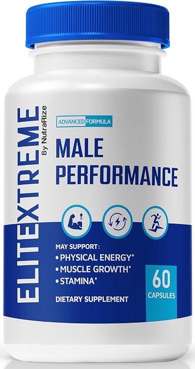 NutraRize EliteXtreme Male Supplement, EliteXtreme Man Pills, All Natural Dietary Capsules for Men, 1200 MG Multivitamins for Overall Health, Elite Xtreme Reviews (60 Capsules)