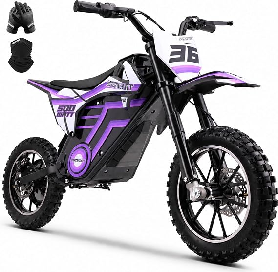 HOVER HEART Electric Dirt Bike for Adults, Hoverhearts Electric Dirt Bike for Teens 13-16, Mini Dirts Bike Motorcycle, Ebikes for Adult, E Dirts Bikes, Dirtbike, E-bike Max Load 165 Lbs (PURPLE)