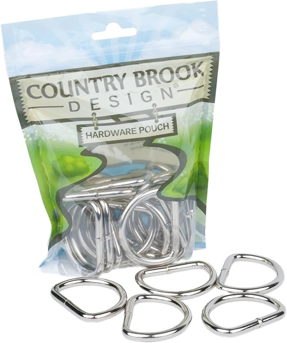 Country Brook Design - Heavy Duty Welded D-Rings (1 1/2 Inch, 50 Pack)