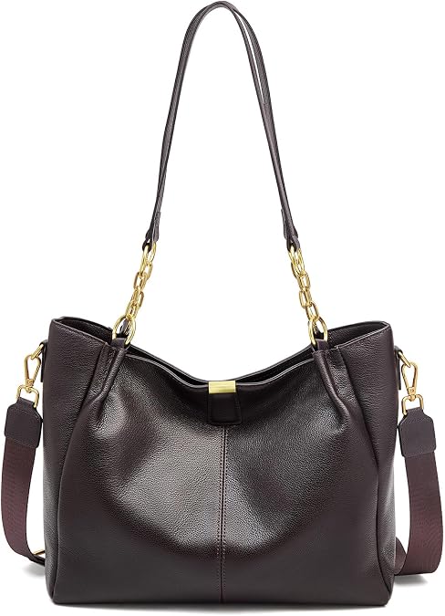 FOXLOVER Tote Bag for Women Designer Purse Top Handle Handbags | Genuine Leather Shoulder Bag, Purse, Vintage,Roomy Storage, Large Capacity for Daily, Shopping, and Travel