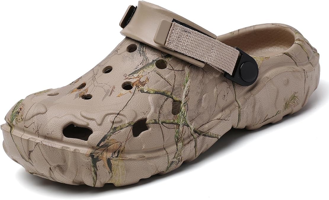 YUKTOPA Men's Clogs Outdoor Athletic Sports Sandals Adult Slip On Garden Shoes Summer Water Beach Shoes Casual Slippers Lightweight Breathable Non Slip