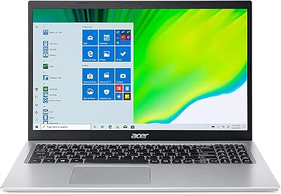 acer Aspire 5 Laptop - 15.6 FHD Display - 11th Gen Intel Core i3-1115G4 - Intel UHD Graphics - 20GB DDR4-512GB NVMe SSD - Wi-Fi 6 Bluetooth 5 - RJ45 - HDMI - Windows 10 Pro w32GB USB