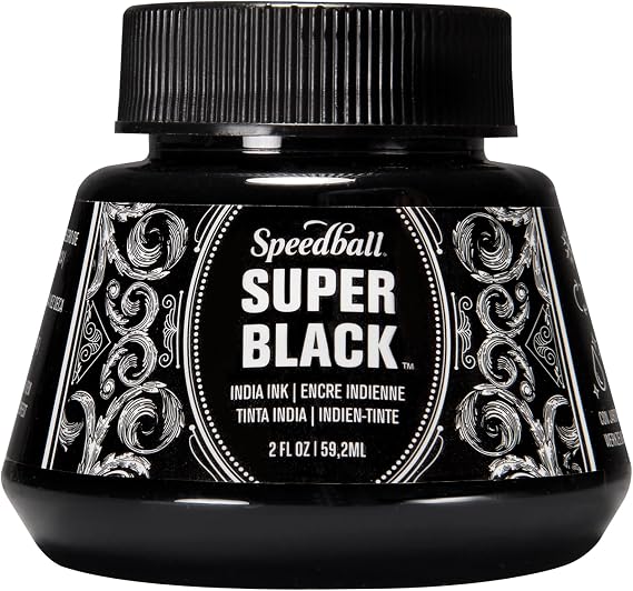 Speedball Super Black India Ink, 2-Ounce