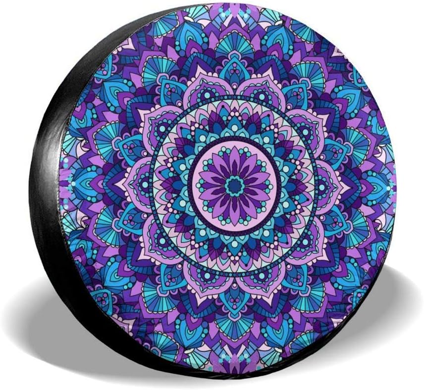 Foruidea Panther Spare Tire Cover Dust-Proof Wheel Tire Cover Fit Trailer, RV, SUV and Many Vehicle 14 Inch