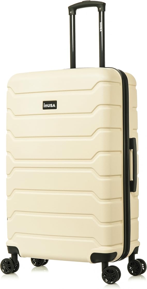 InUSA TREND 28-Inch Large Hardside Spinner Luggage Lightweight Durable Sand