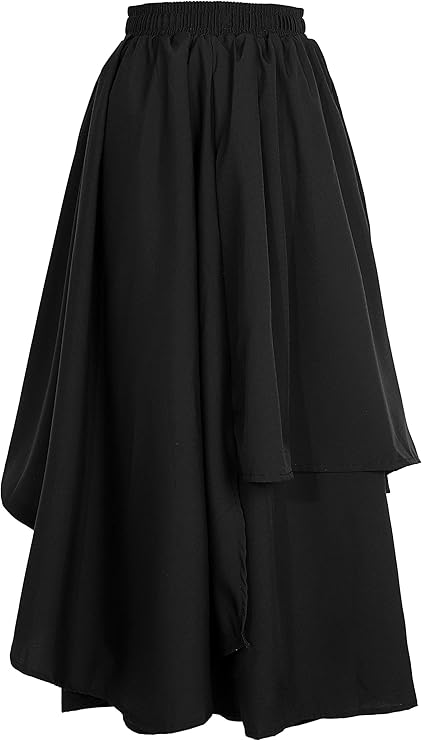 Life Palette Japanese Style Samurai Hakama Harem Pants Men Women Yoga Ninja Pants Black... One Size