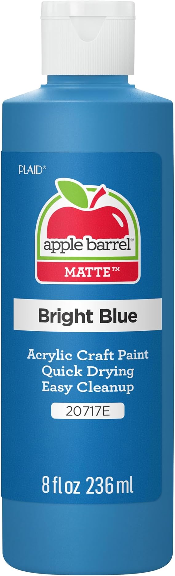 Apple Barrel, Matte Acrylic Paint, 8 fl oz, Bright Blue, (Pack of 1)