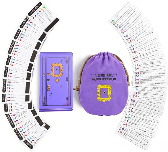 FVLFIL enenfeifei Friends TV Show Merchandise Funny Trivia Quiz Card Games with 600 Questions for Friends Fans Suitable for Teenagers Over 12 Years Old
