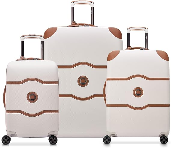 DELSEY PARIS Chatelet Air 2.0, 3-Piece Set (19/24/28 Inch) Luggage, Angora