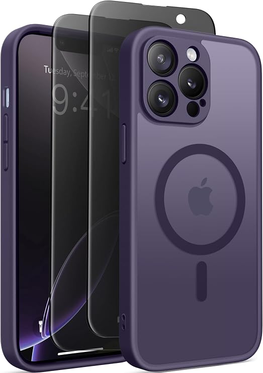 GolbinBox for iPhone 13 Pro Max Case Compatible with MagSafe, Dark Purple