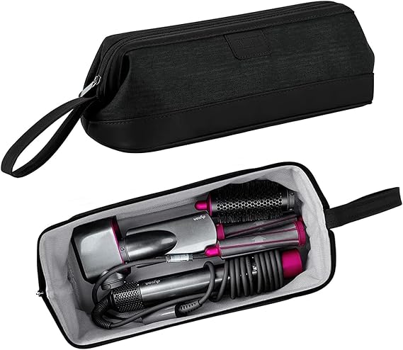 BUBM Portable Travel Storage Bag Carrying Case Compatible with Dyson Supersonic Hair Dryer/Dyson Airwrap Styler/Dyson Corrale Hair Straightener/Shark Flexstyle Air Styling & Drying System,Black, | Compatible with Dyson Supersonic Hair Dryer, Portable Carrying Case, Shockproof Protection, Organizer Bag
