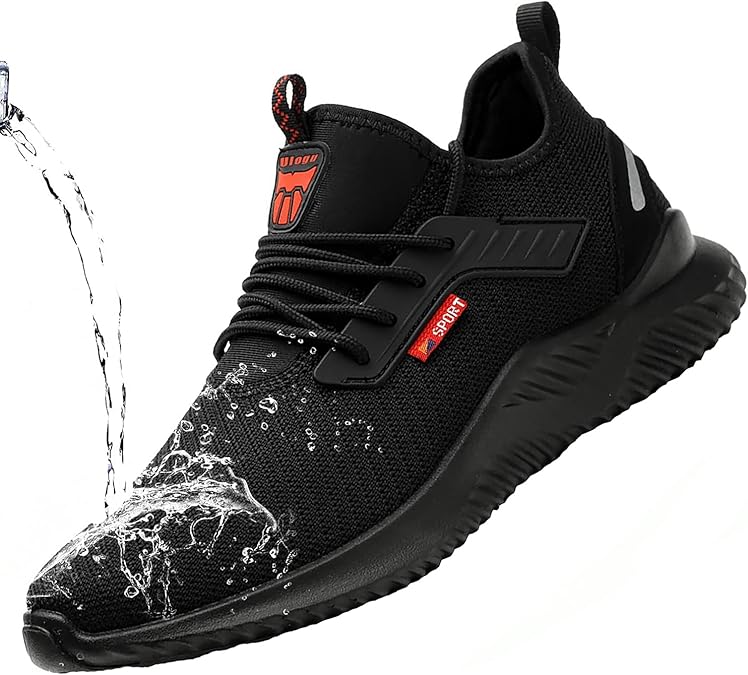 ulogu Steel Toe Shoes for Men Women Waterproof Safety Construction Work | Composite Toe Sneakers Indestructible Puncture Proof Lightweight Roofing Warehouse Zapatos de trabajo para hombres