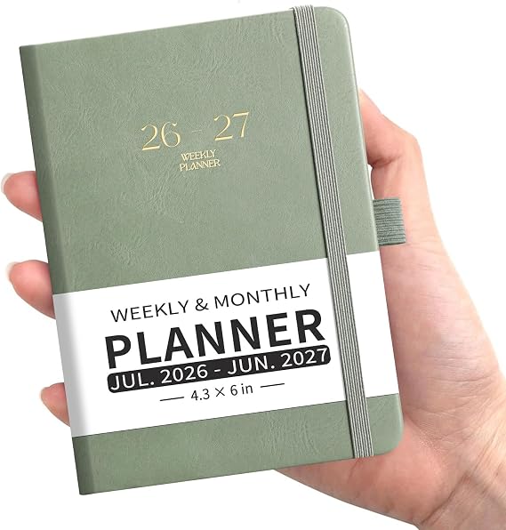 EMSHOI Pocket Calendar 2026-2027, A6 (4.3" x 6"), Small Academic Planner