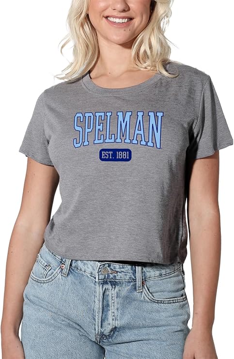 Campus Lab Spelman College Est. Date Women's Apparel Crop Top T-Shirt