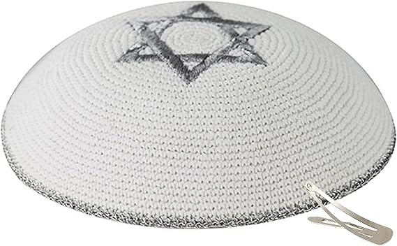 Zion Judaica Quality Knit Kippahs Bulk Packs Knitted Kippot and Single Hand-Knit Kippas Kipa Clips Included