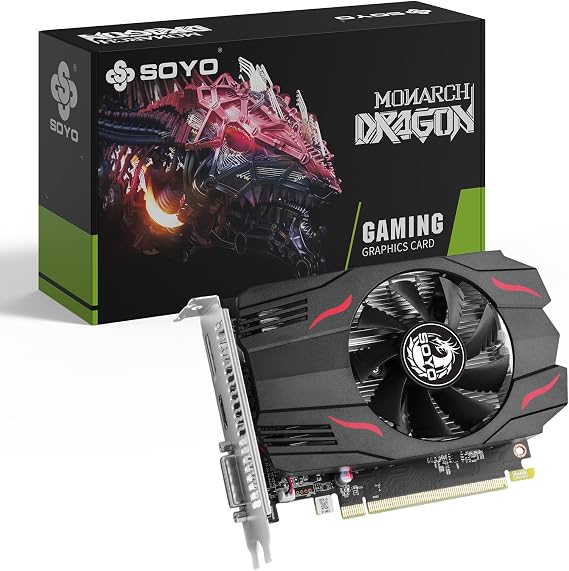 SOYO AMD Radeon RX 550 4G GDDR5 Gaming Graphics Card,HDMI/DP/DVI Port