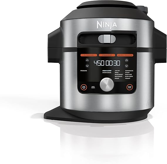 Ninja Foodi 14-in-1 8-qt XL Pressure Cooker Steam Fryer, SmartLidTM, OL601 | SmartLid SliderTM unlocks 3 cooking modespressure cooking, air frying & SteamCrispingall under one SmartLidTM. 14-in-1, 8-qt