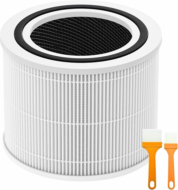 Core 300 Replacement Filter for LEVOIT Core 300 and Core 300S Purifier, 3-in-1 H13 True HEPA Replacement Activated Carbon Filter,Compared to Part # Core 300-RF (White)