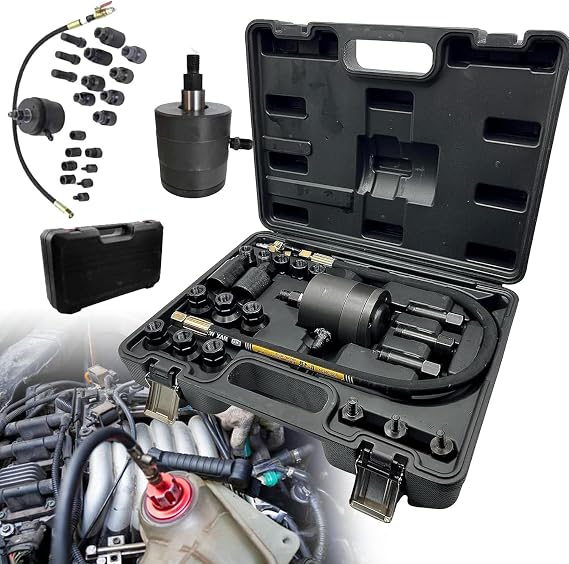 Diesel Injector Puller Kit, Air Vibration Injector Removal Tool Kit 21pcs, Kit Slide Hammer and Bearing Puller for Diesel Engines, car engine injector removal puller