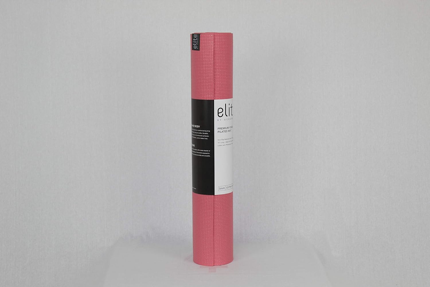 Aeromat Elite Yoga Pilates Mat 5 mm Thick (24" x 72") for Yoga or Pilates Practice, General Exercises