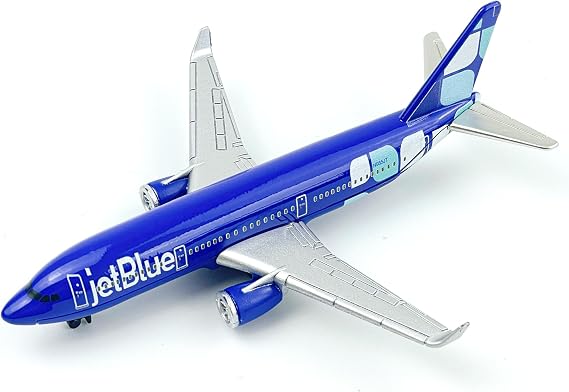 AVIAMUSE Jetblue Model Airplane, Single Plane Die-cast Model Planes Aircraft Suitable for Collection & Christmas, Birthday Gifts