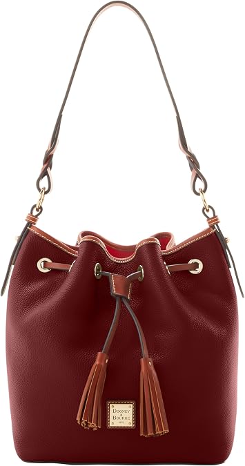 Dooney & Bourke Bucket Bags for Women, Large Leather Tasha Shoulder Bag