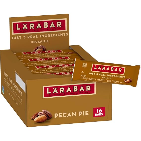 Larabar Pecan Pie, Gluten Free Vegan Fruit & Nut Bar, 1.6 oz Bars, 16 Ct